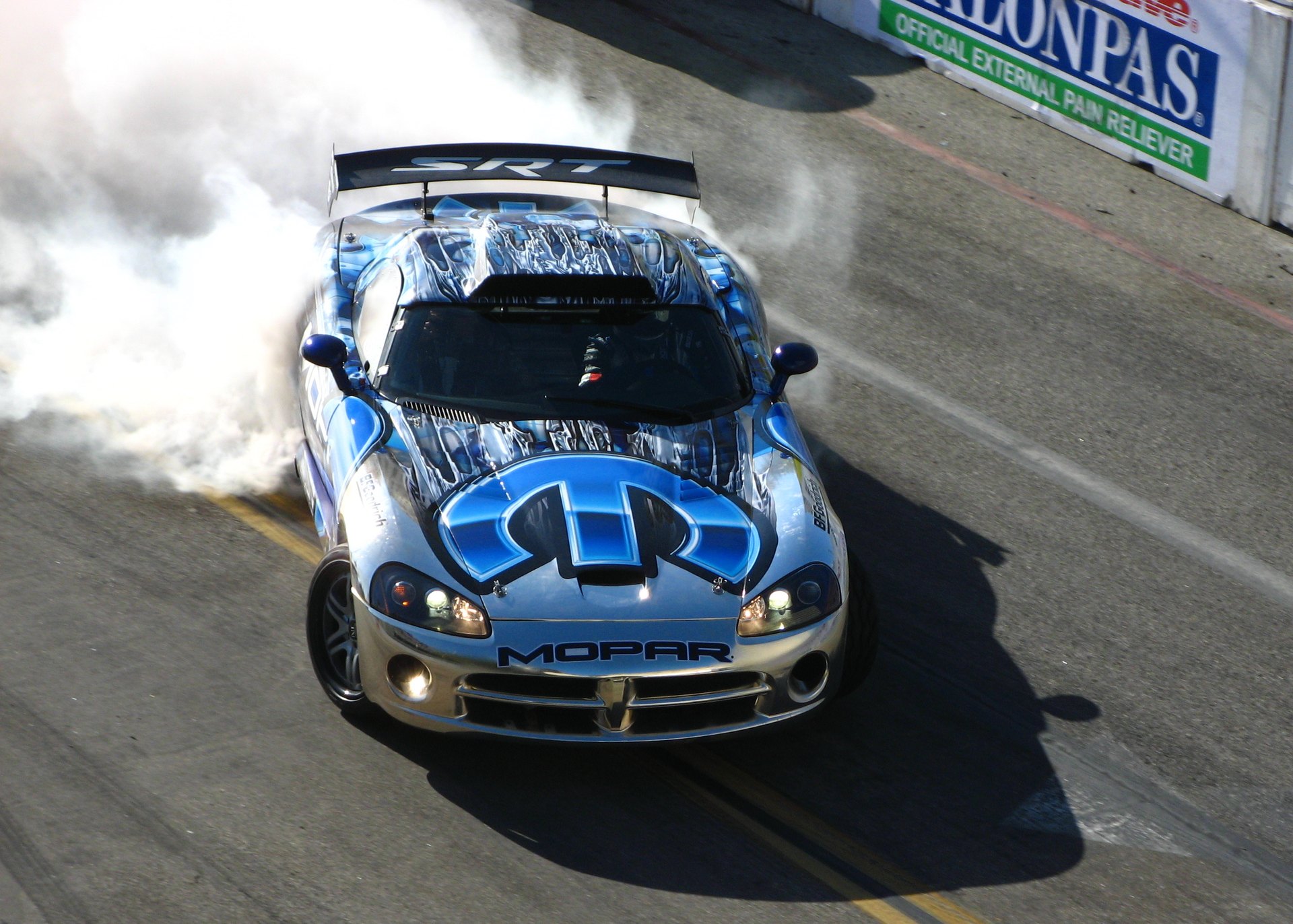 Formula DRIFT at Long Beach in 2008, when the series ran as a support act on the Grand Prix weekend. Next weekend's round is a standalone night event on a course in the lot beside the Long Beach Arena.