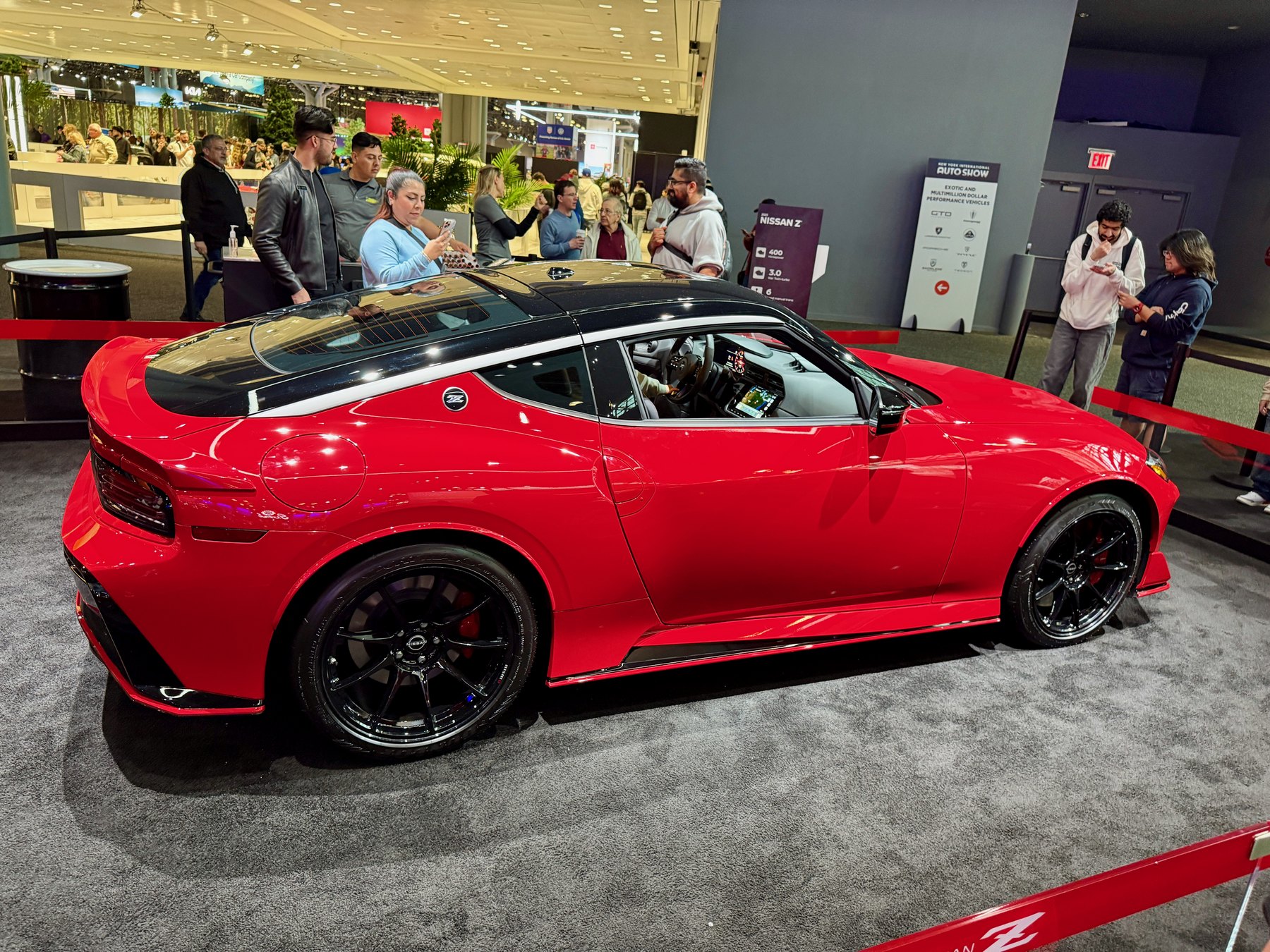 The same car from the back. The NISMO bodywork carries over essentially unchanged for 2027 — the money this year went into the gearbox, the front rotors and the fuel tank, none of which you can see from here.